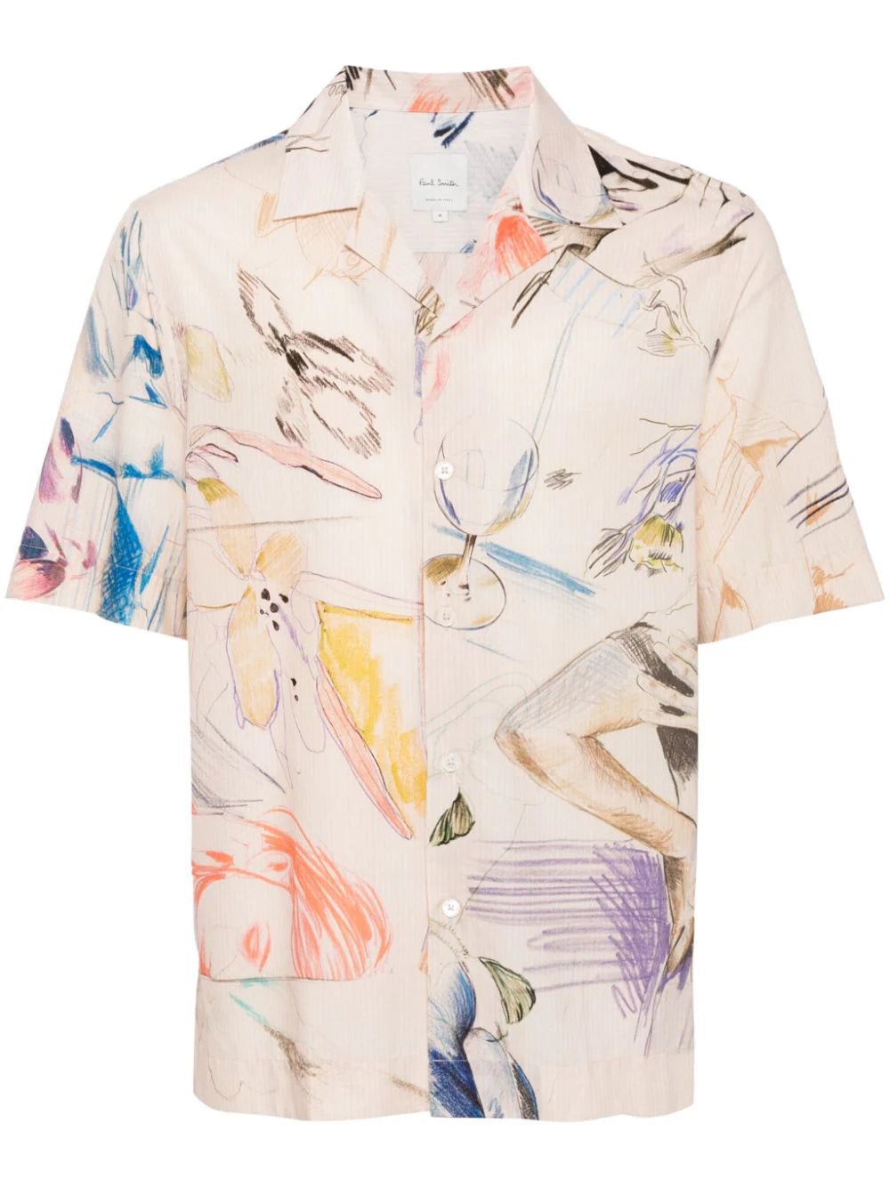 Sketchbook Print Cotton Shirt