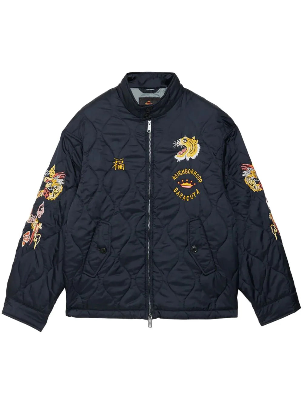 X Baracuta Embroidered Bomber Jacket