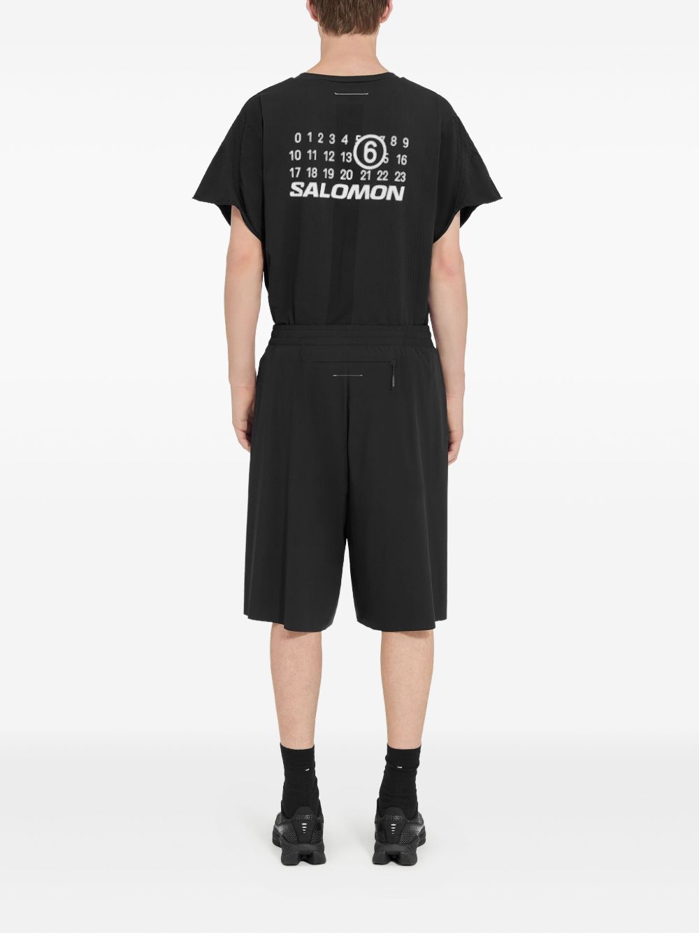 x Salomon numbers-print shorts
