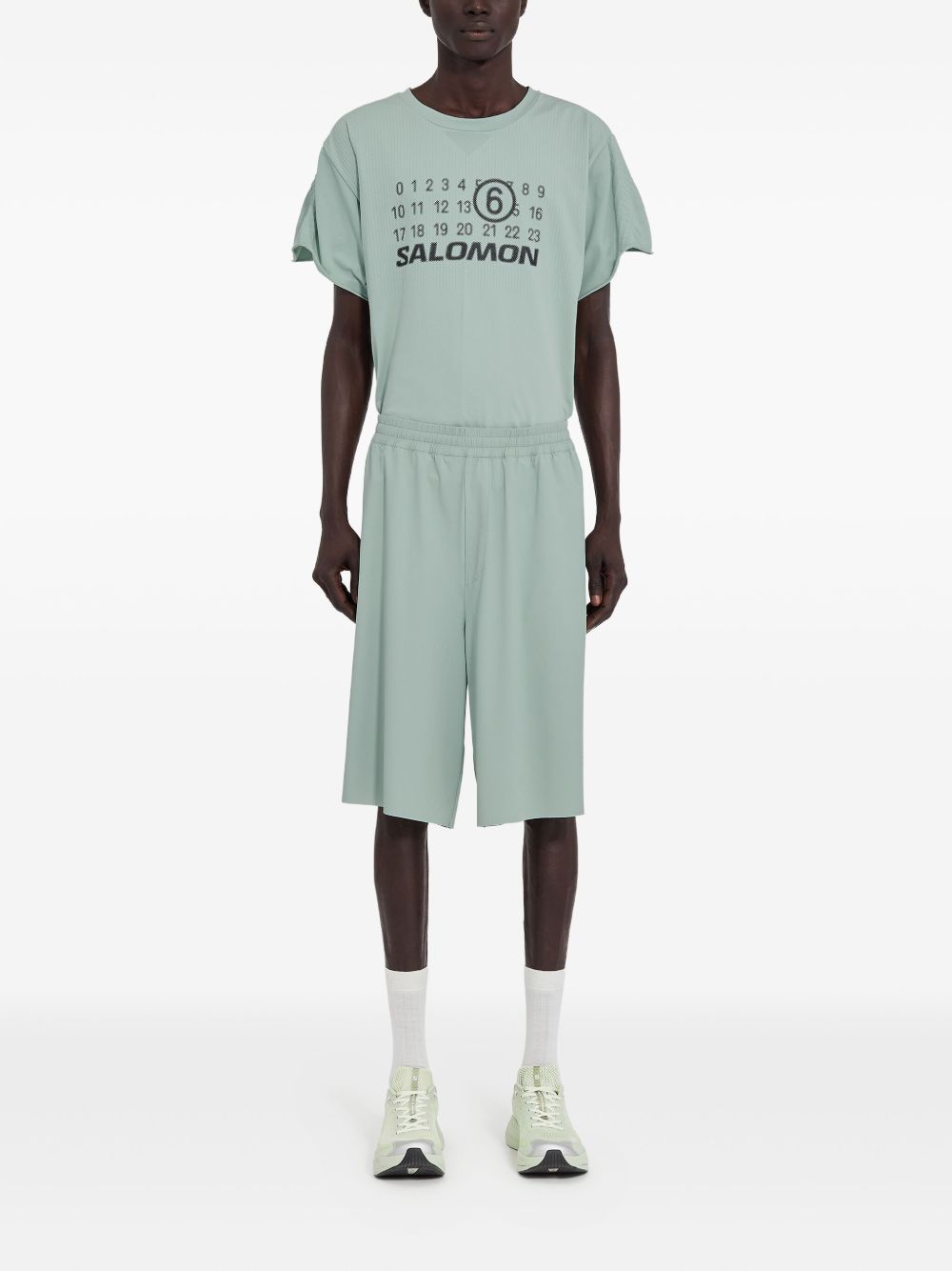 x Salomon numbers-print shorts