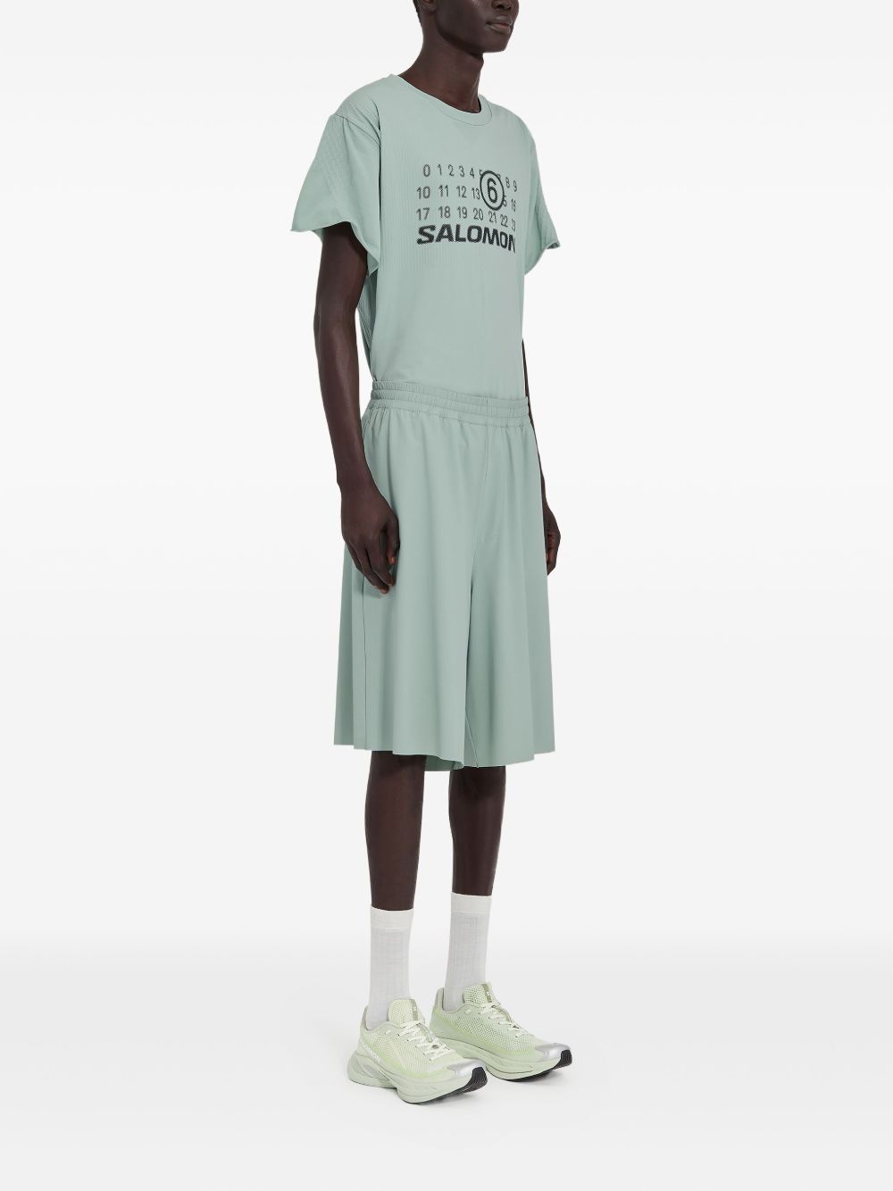 x Salomon numbers-print shorts