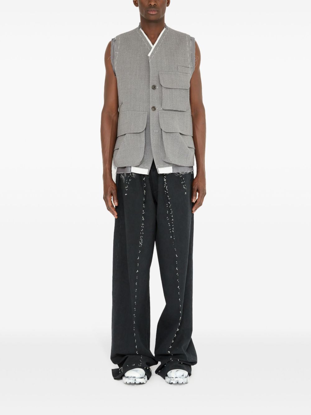 cargo wool vest