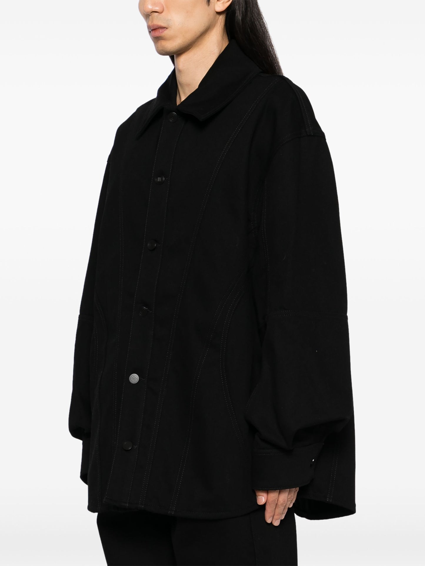 Corset Details Denim Jacket