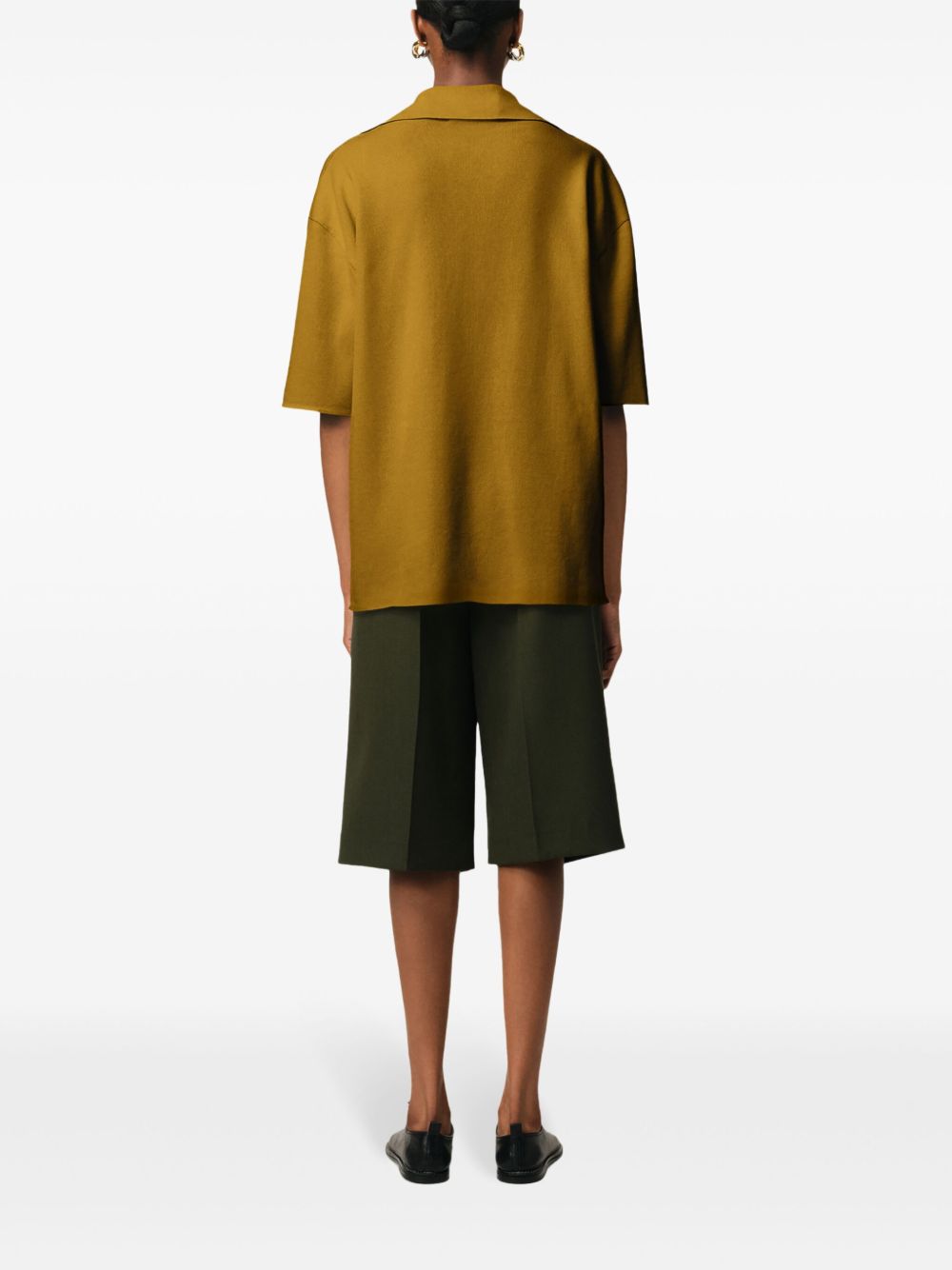 Fine-Knit Polo Shirt