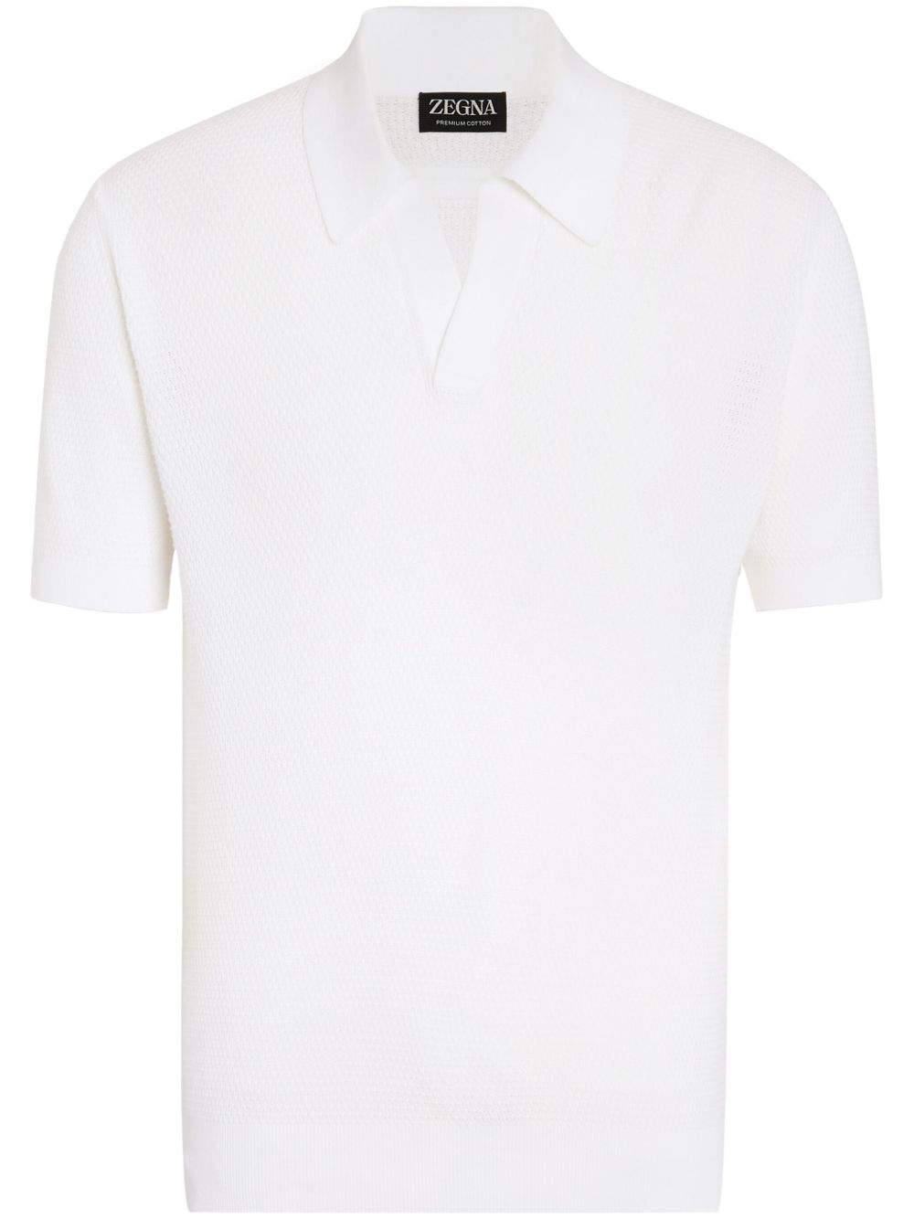 v-neck cotton polo shirt 