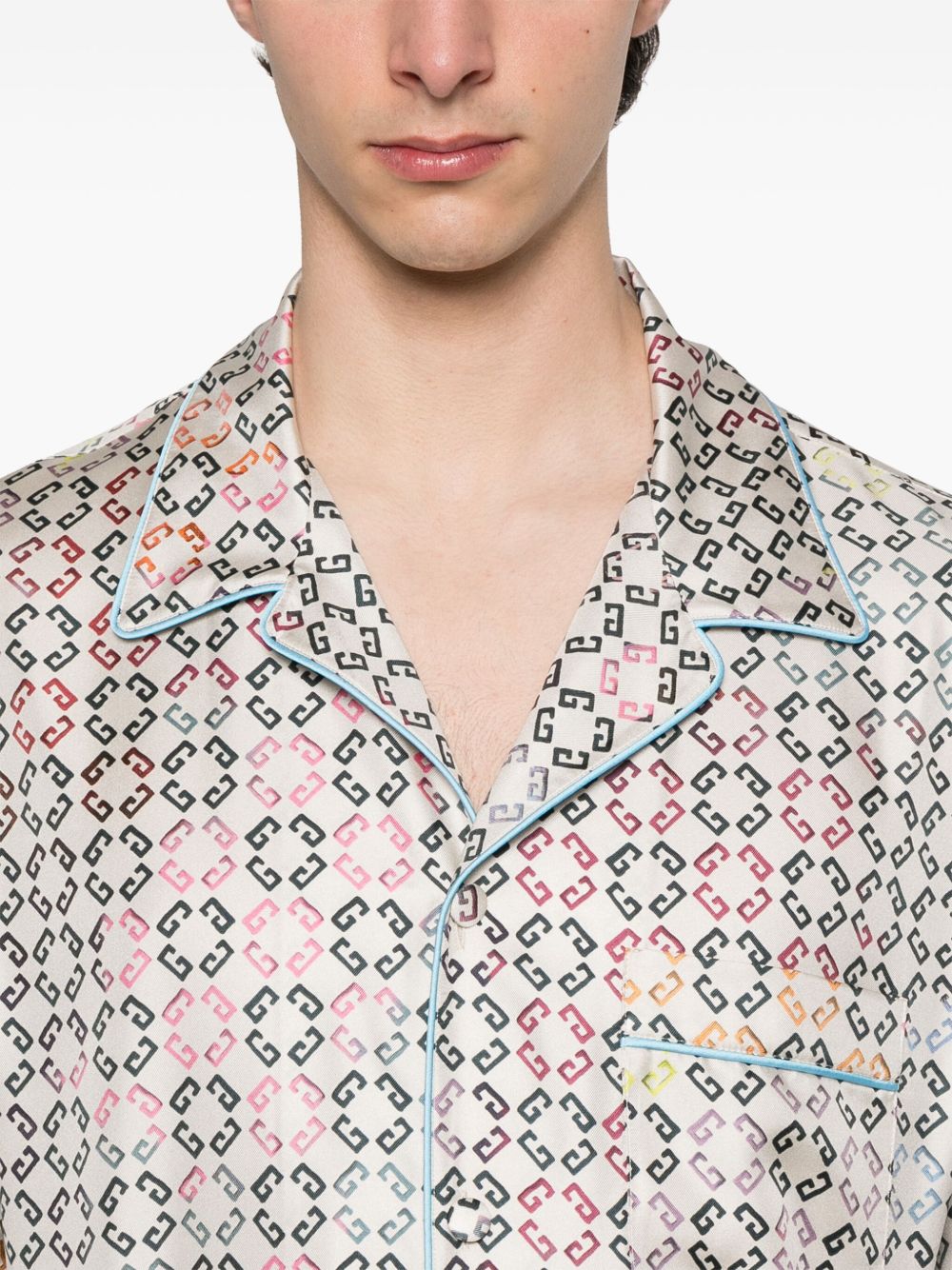 logo-print shirt