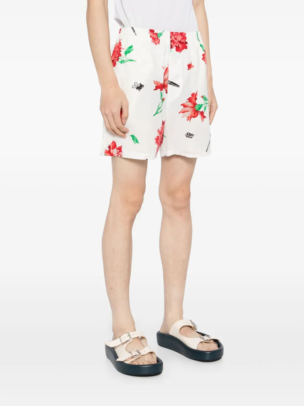 Floral-Print Shorts