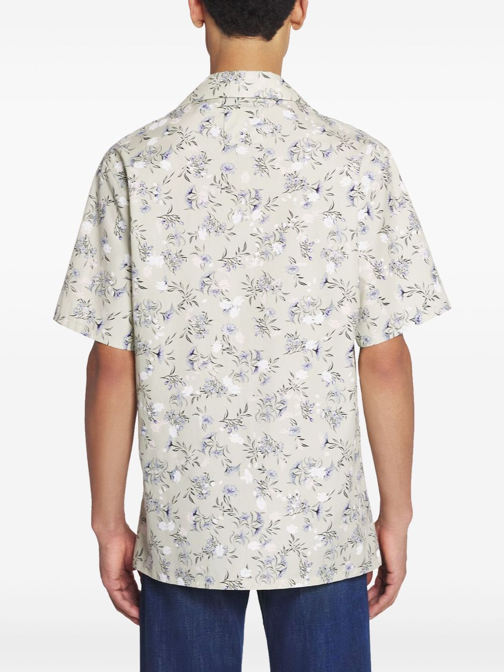 floral-print shirt