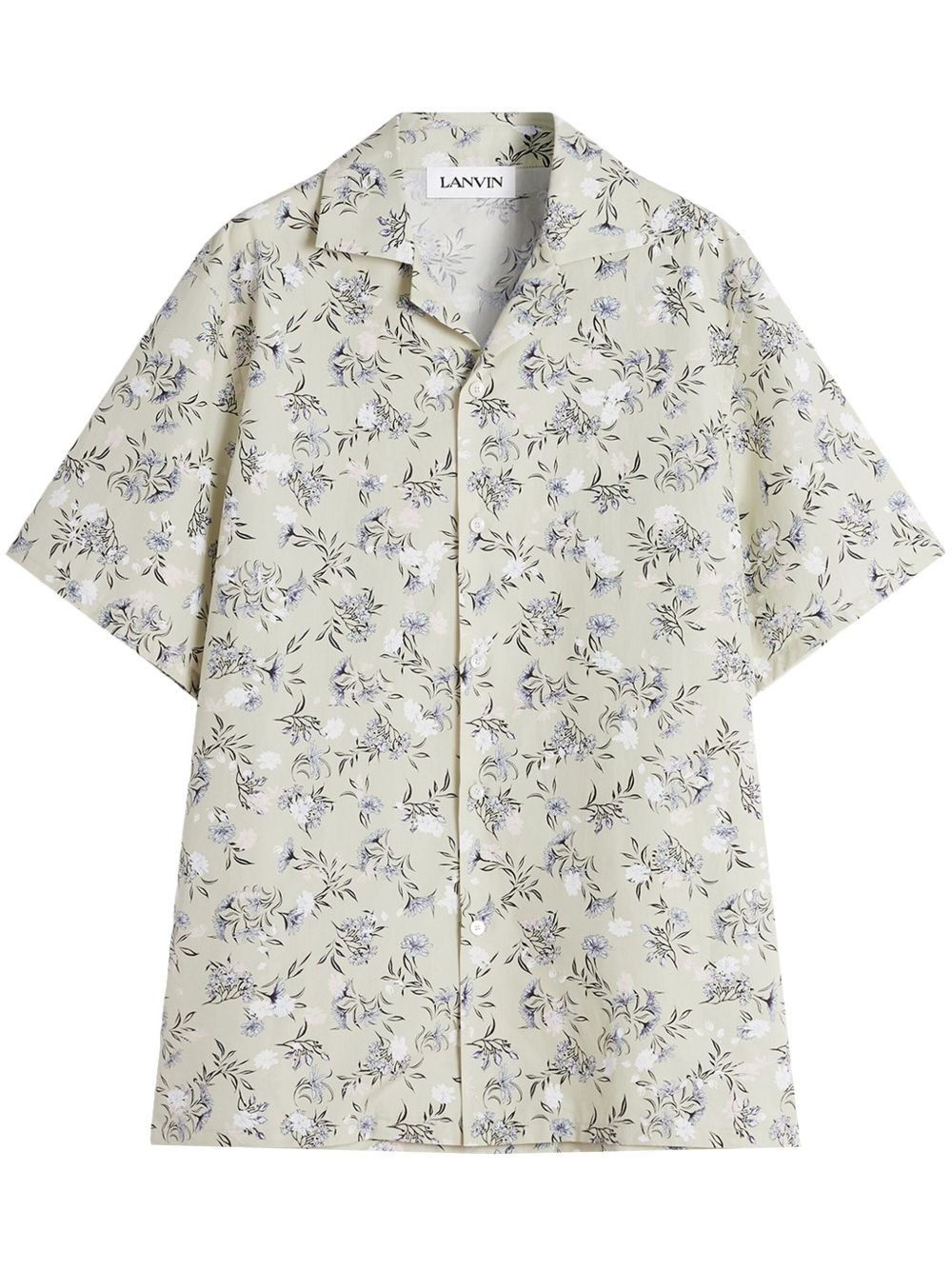 floral-print shirt