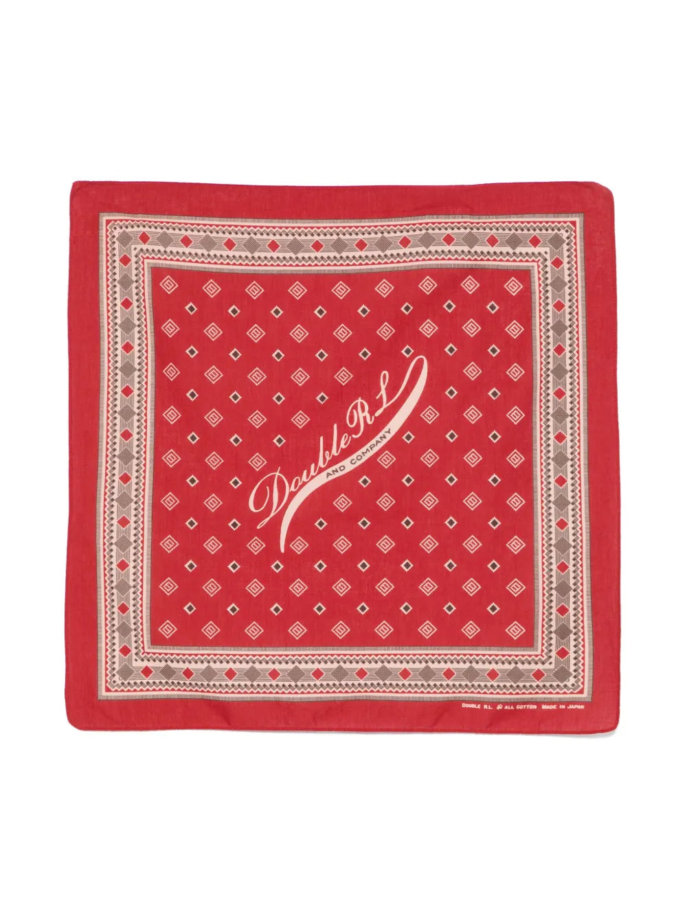 geometric-print scarf