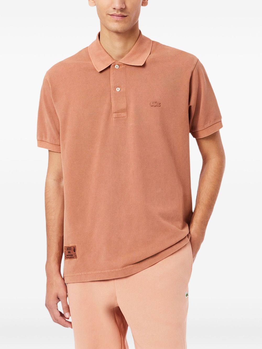 logo-embroidered polo shirt