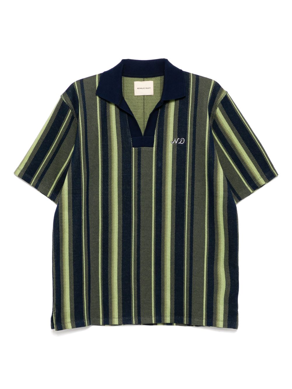 rugby striped polo shirt