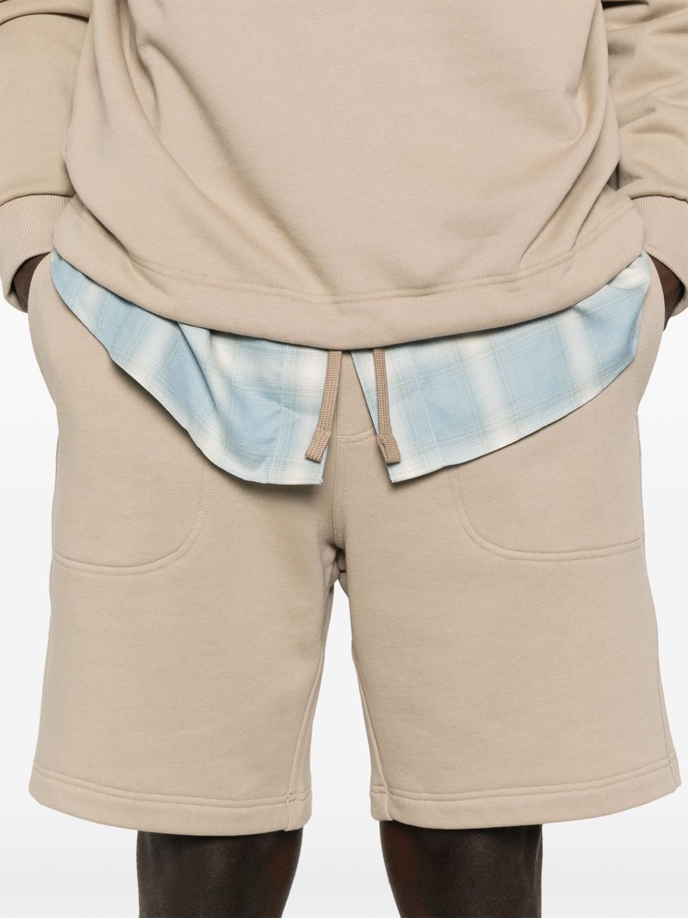 logo-embroidered track shorts