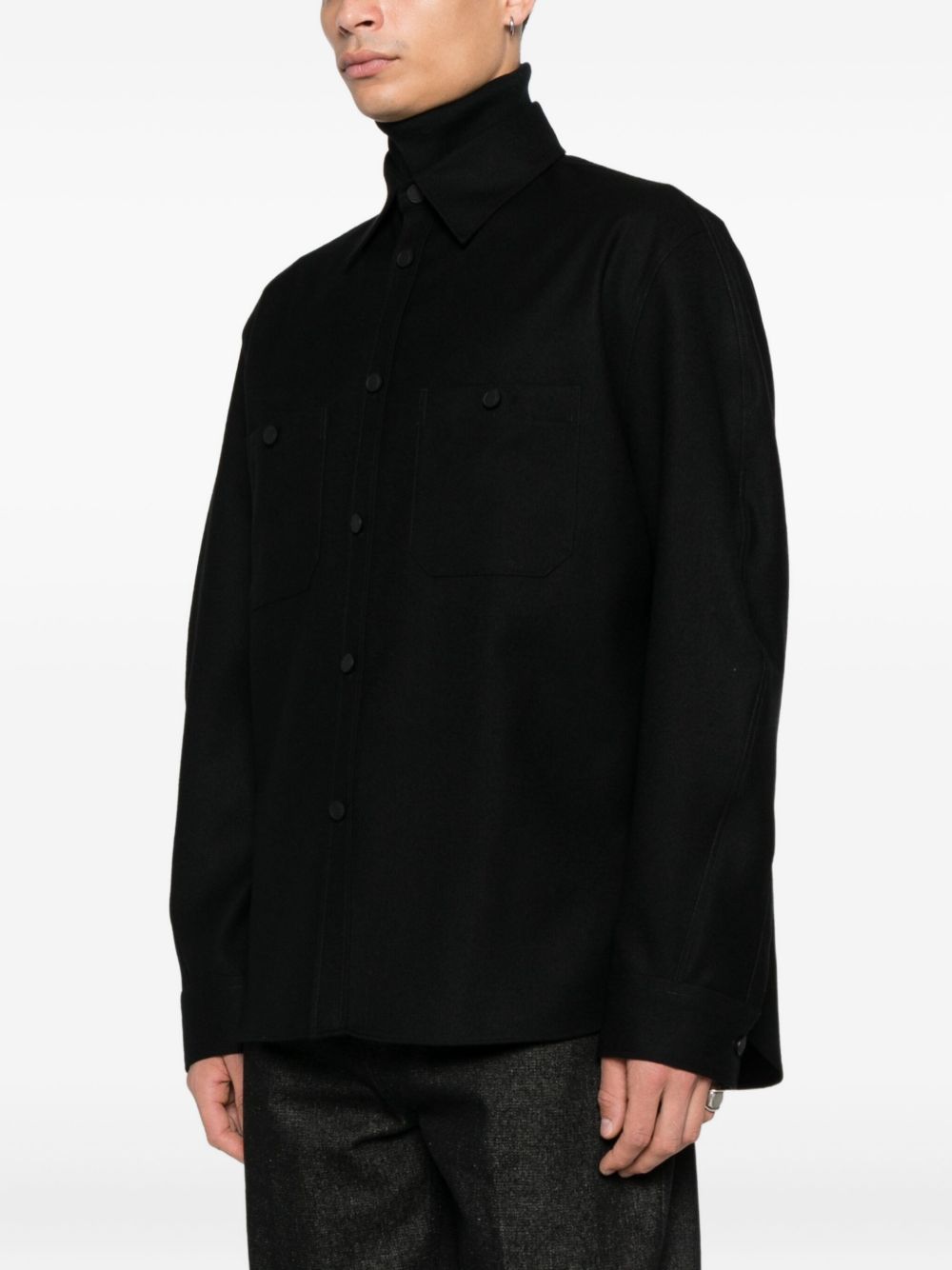 wool shirt jacket