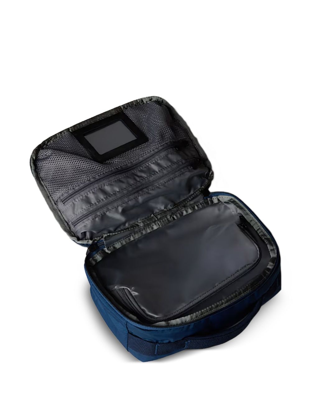 logo-print wash bag