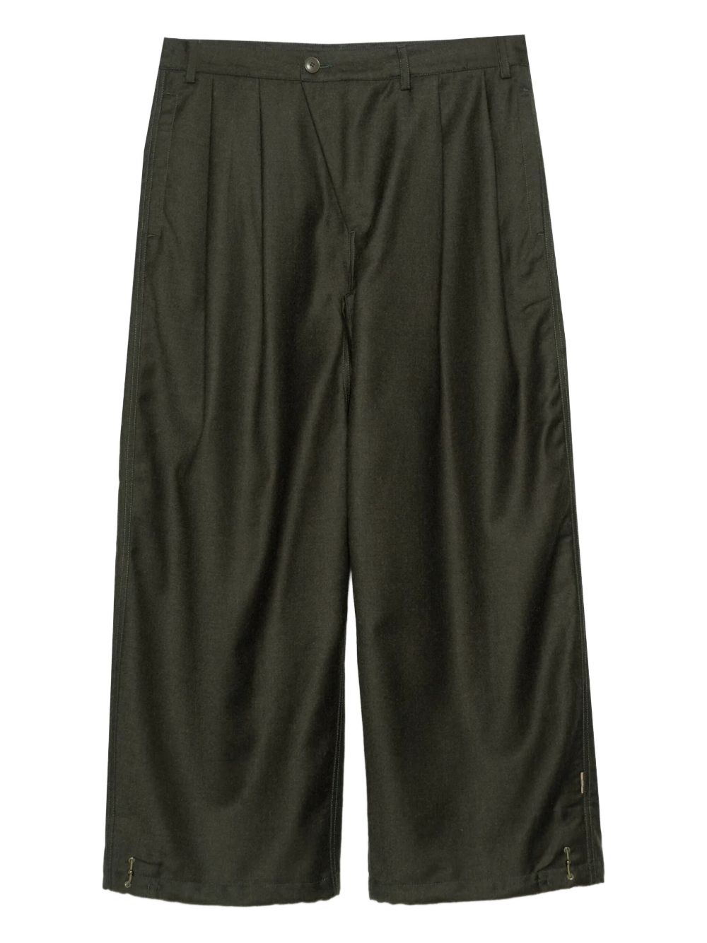 pleated wide-leg trousers