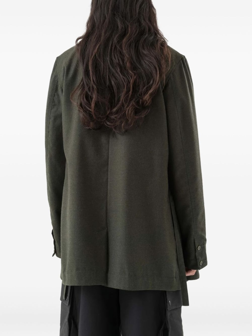 wrapped-front blazer