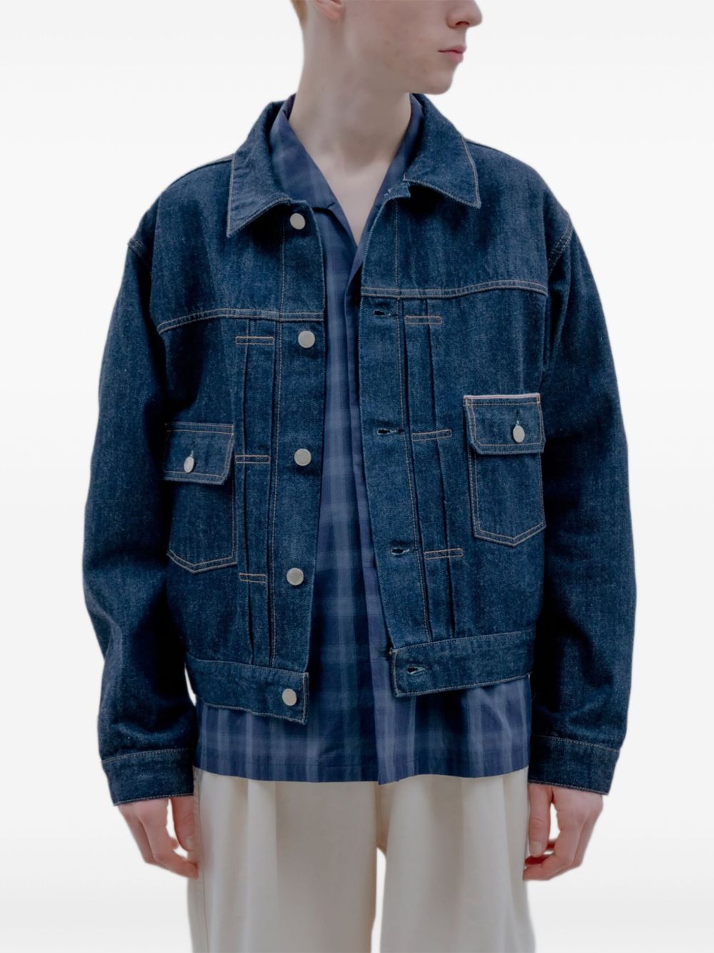 button-up denim jacket