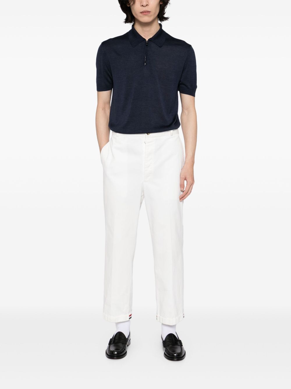 silk polo shirt