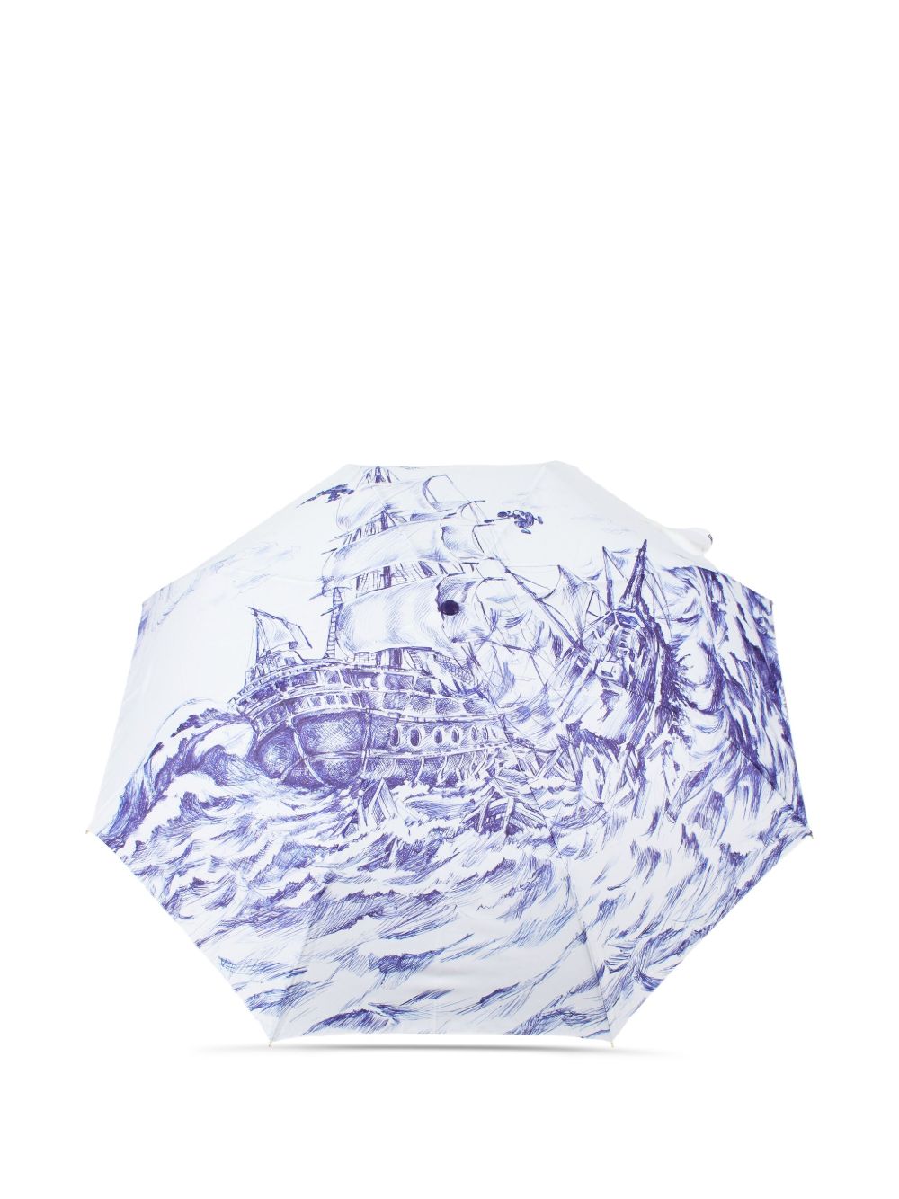 nautical-themed folding umbrella