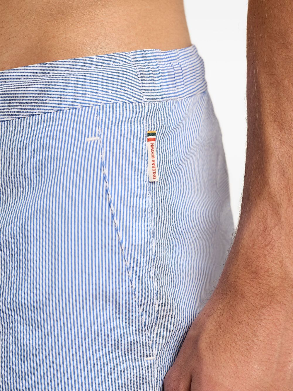 Bulldog striped swim shorts