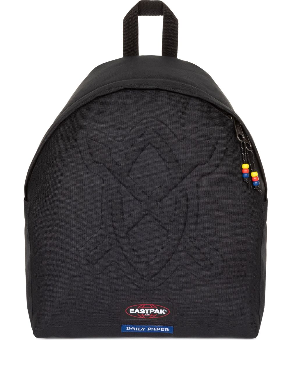 logo-embossed backpack