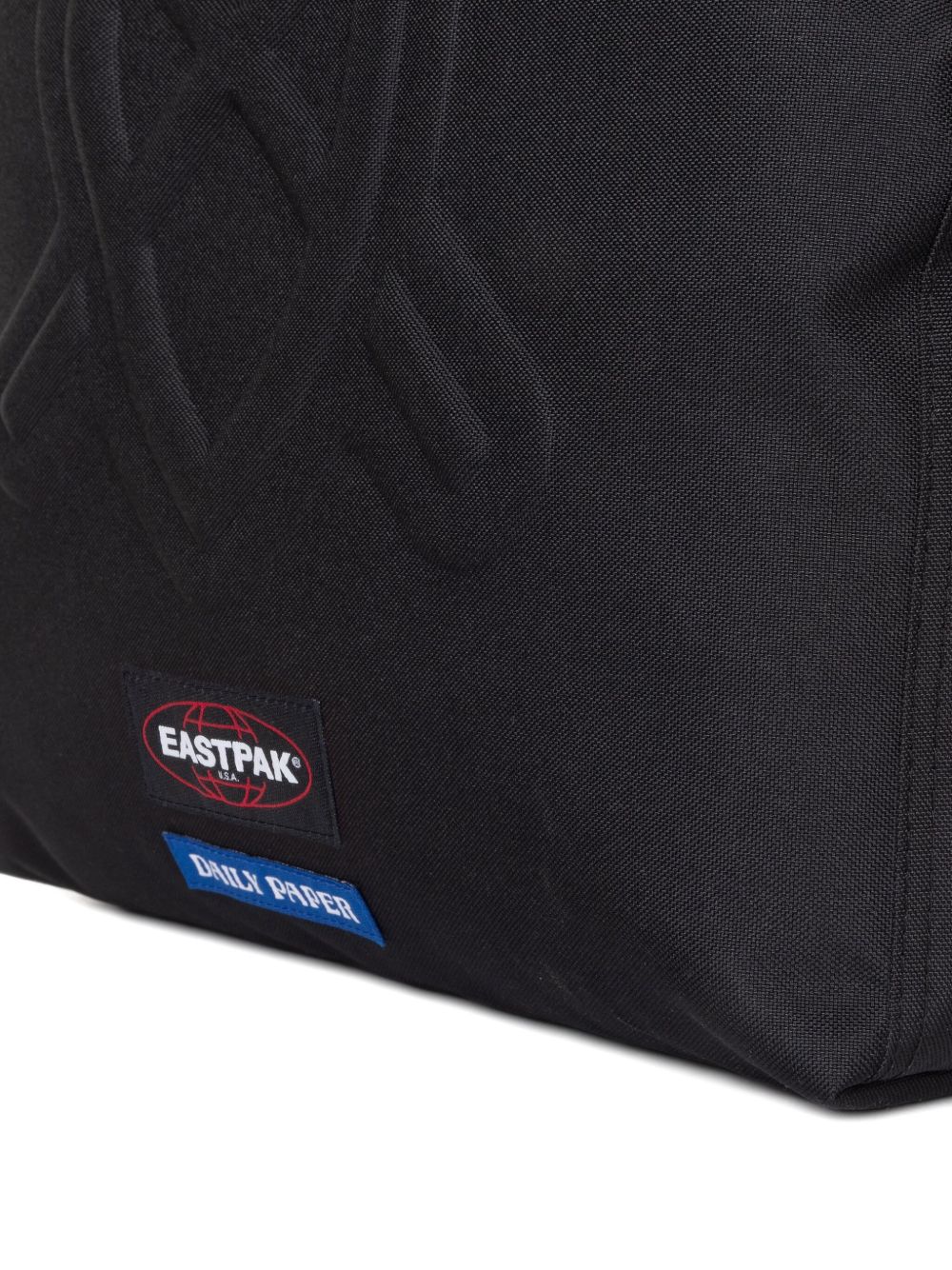 logo-embossed backpack