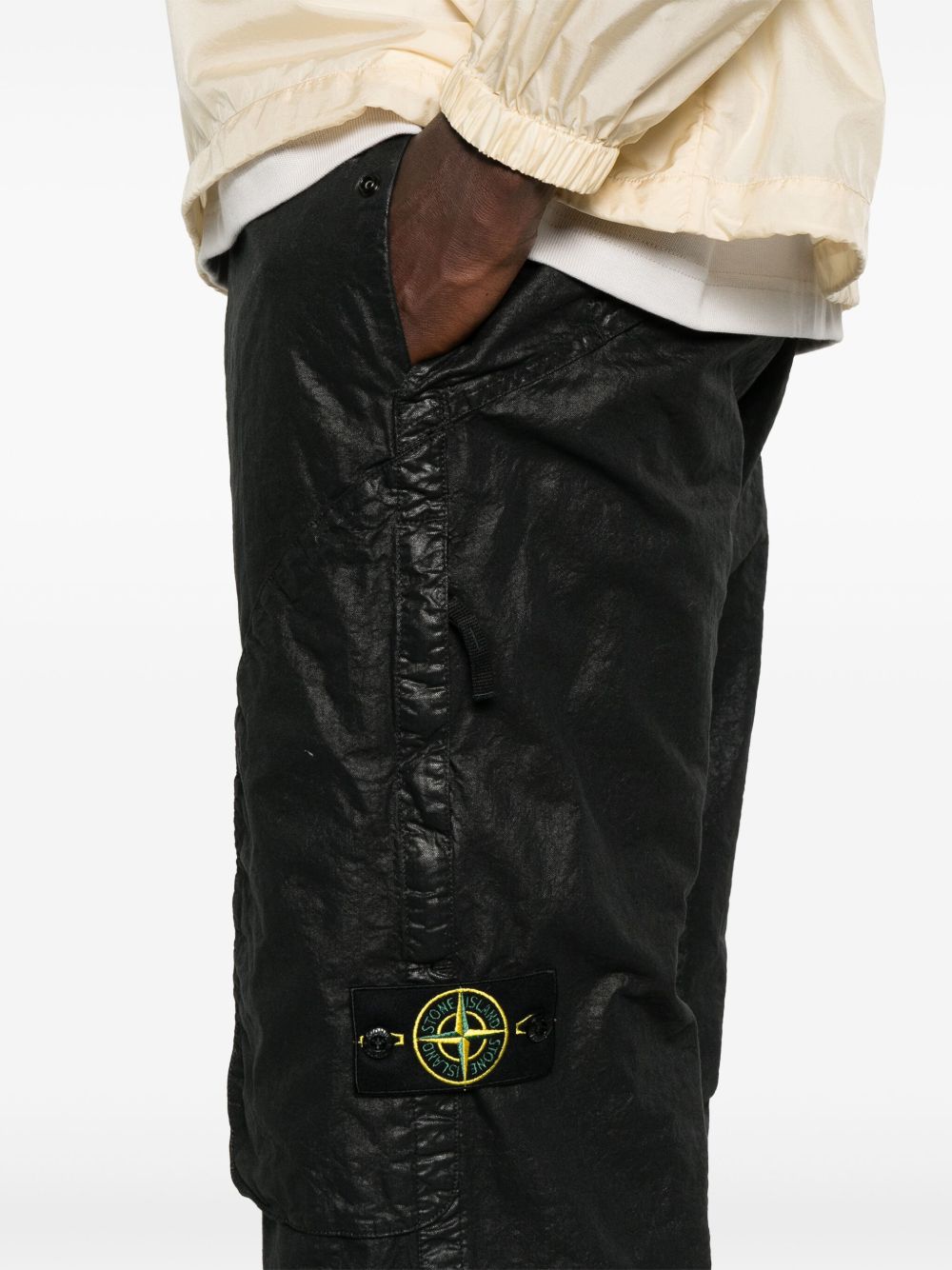 Panama-weaved cargo pants