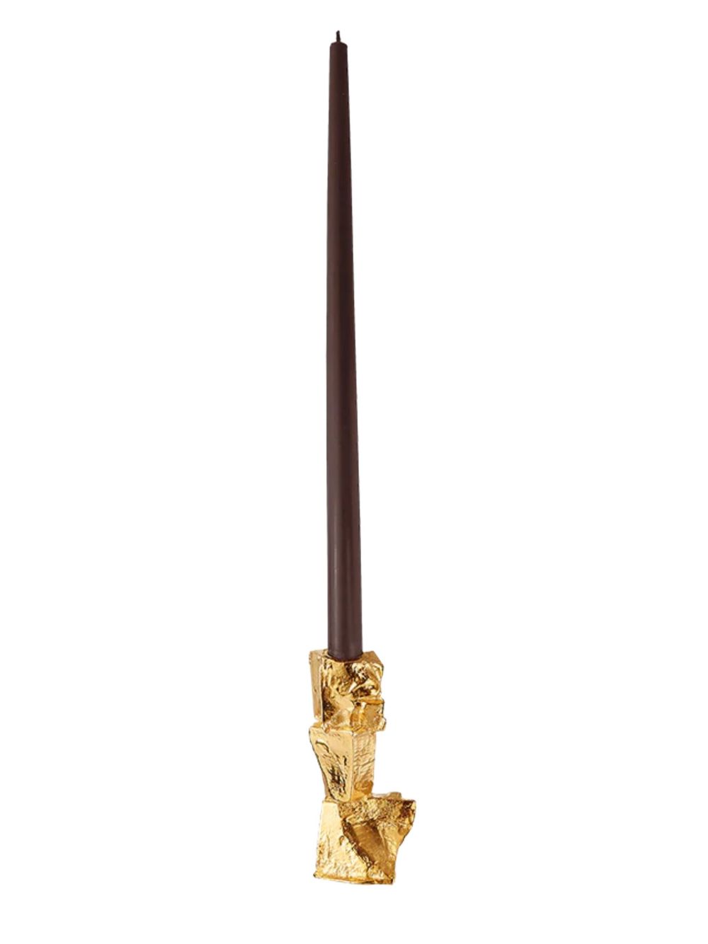brushed candle holder  