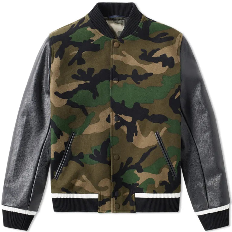 Rockstud Camouflage Bomber Jacket