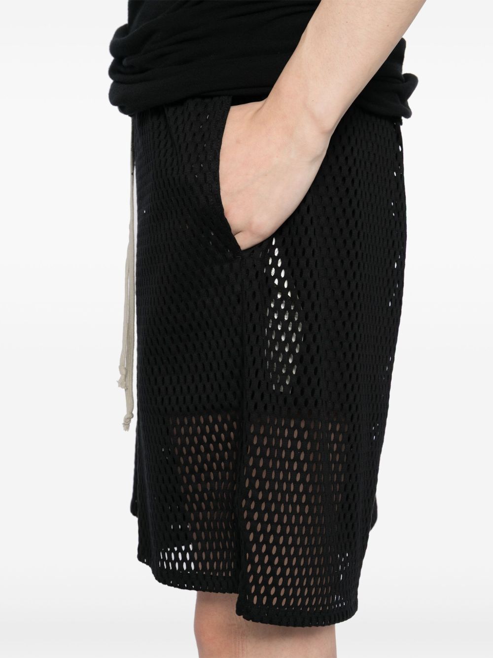 cotton drop-crotch shorts