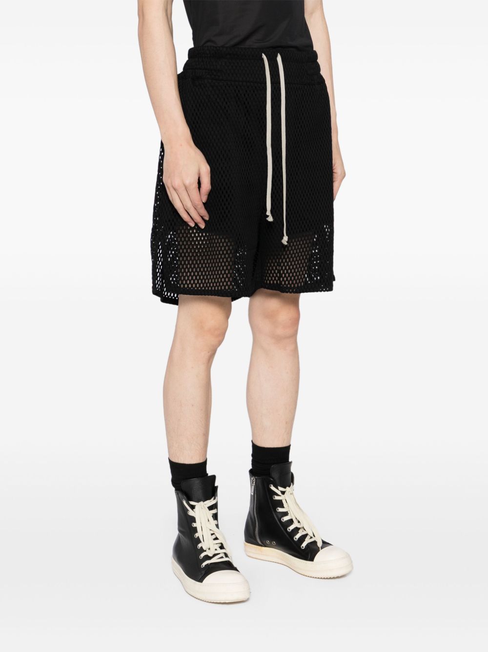 cotton drop-crotch shorts