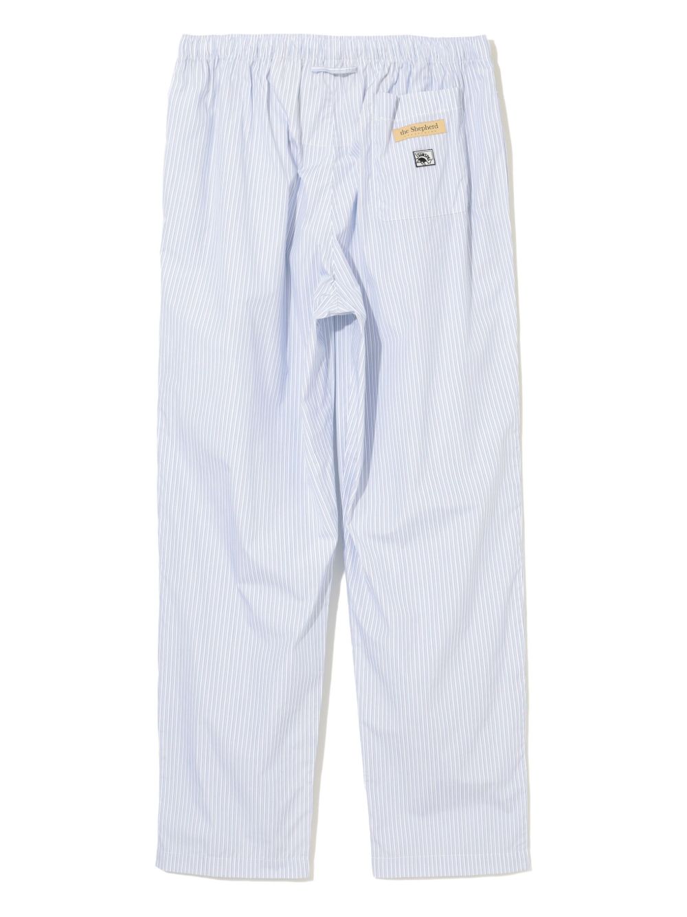 striped elasticated trousers