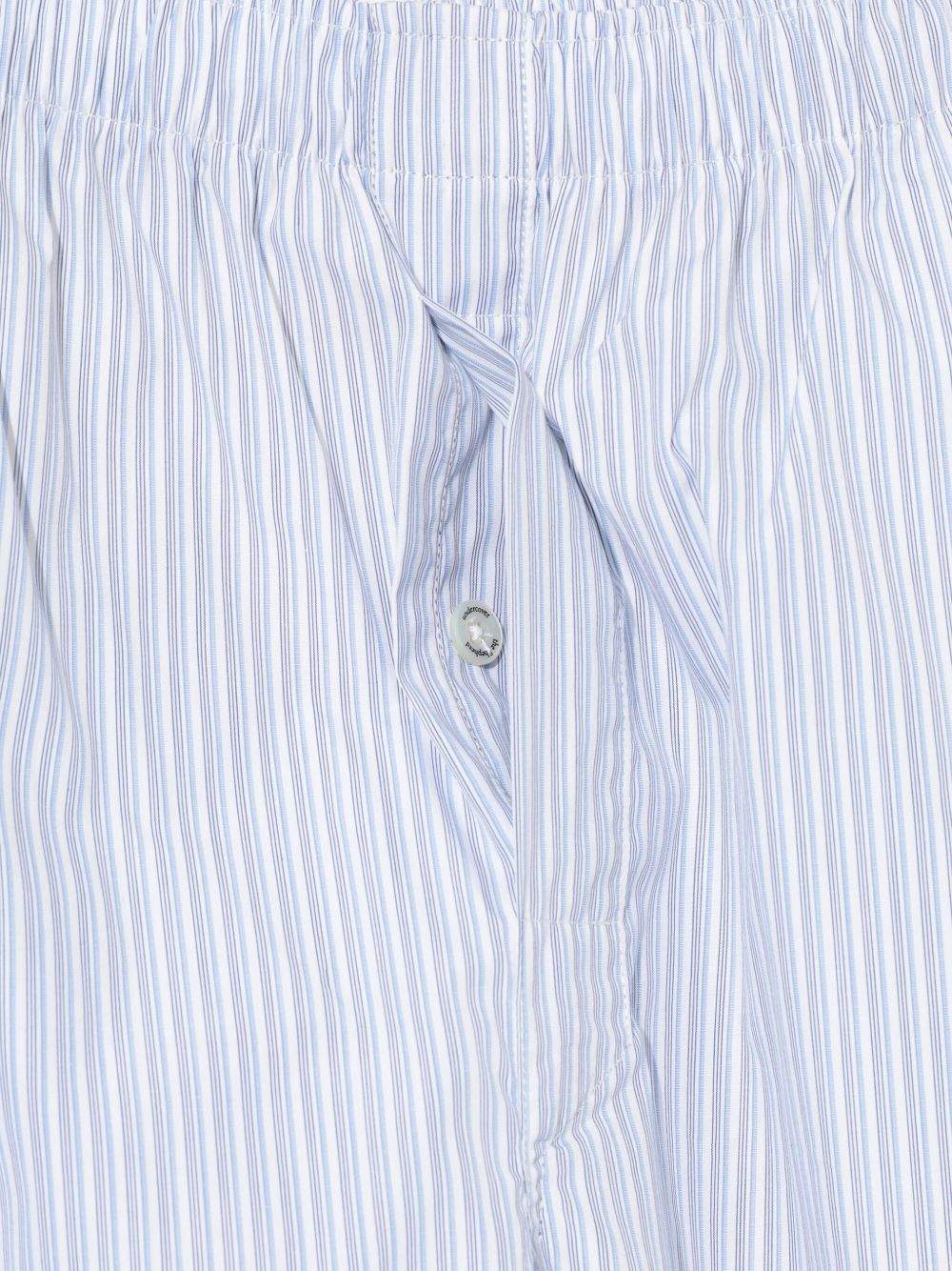 striped elasticated trousers