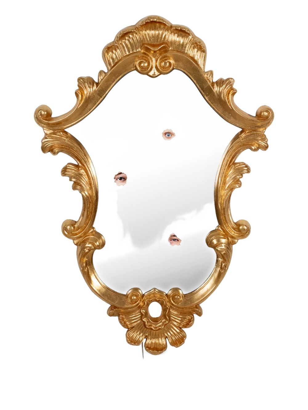 ornate gold-framed mirror (85cm x 62cm)