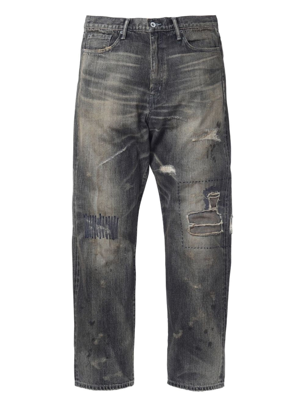 distressed jeans