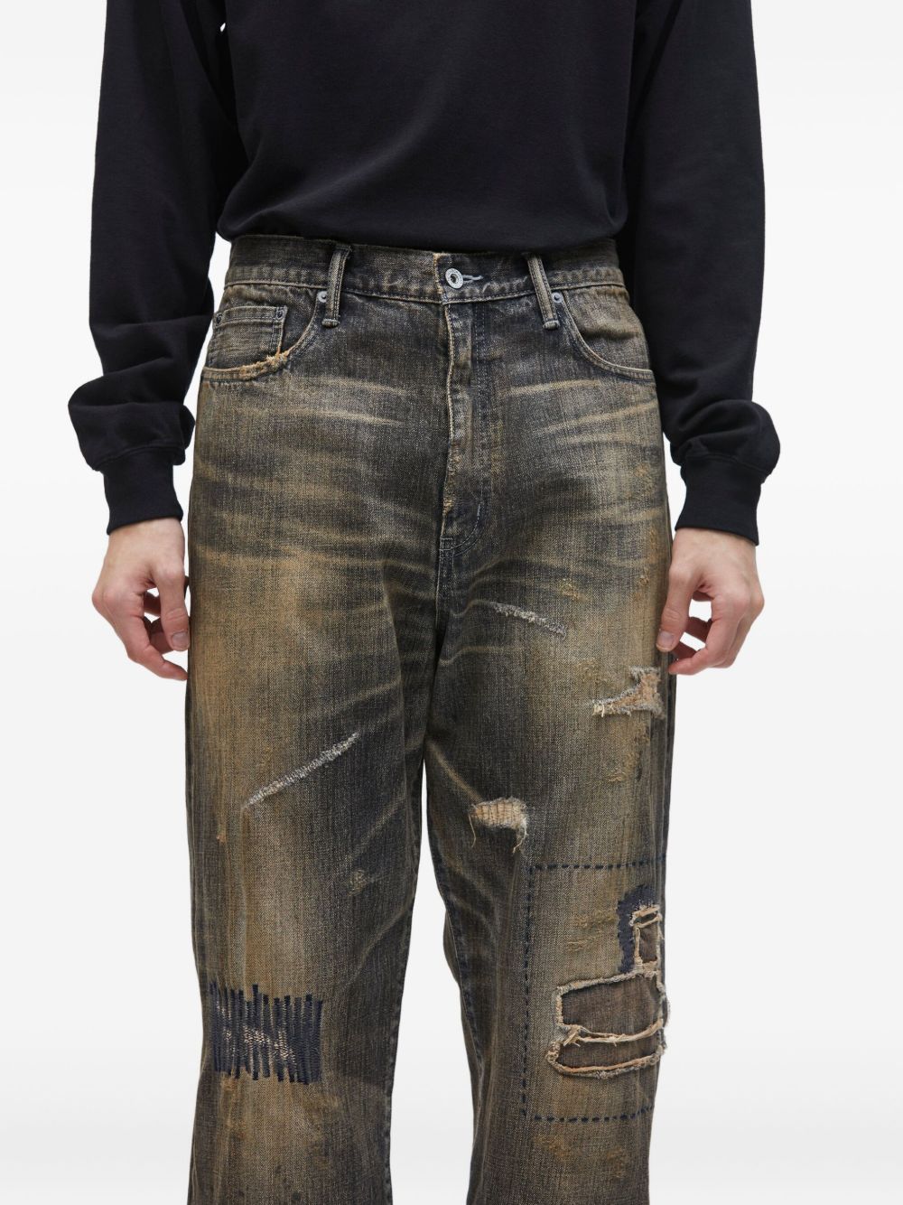 distressed jeans