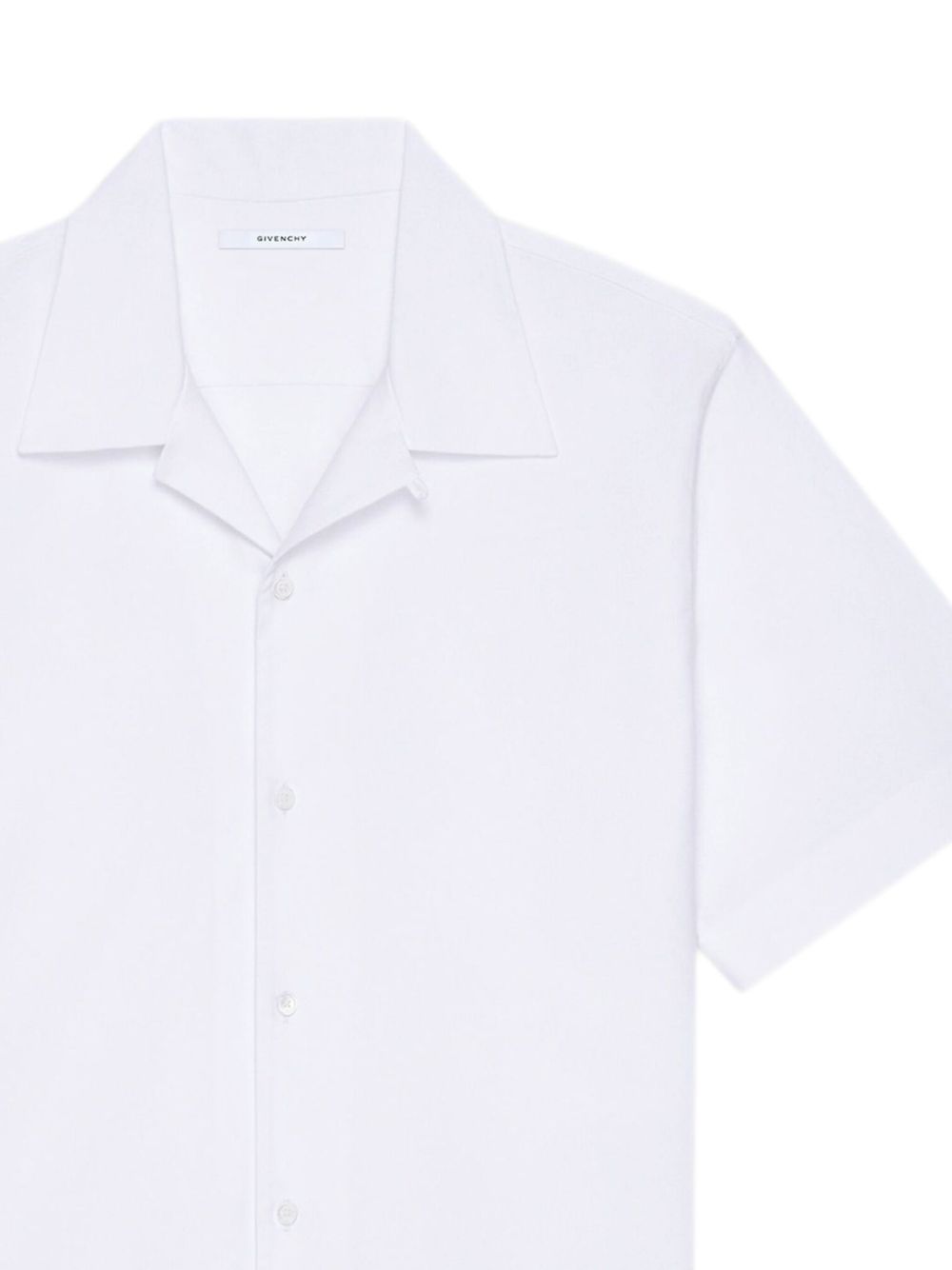 revere-collar short-sleeve shirt