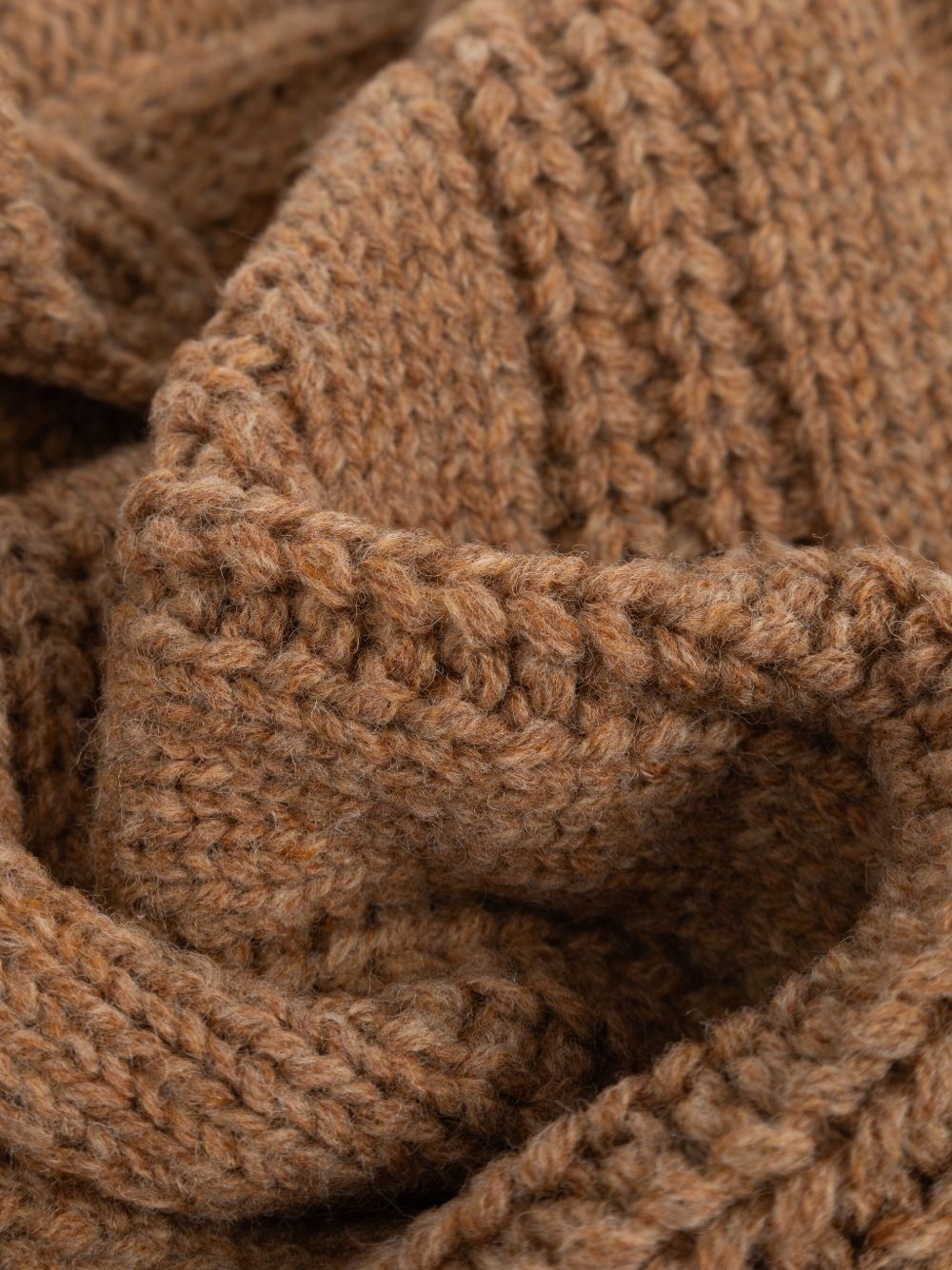 chunky-knit scarf