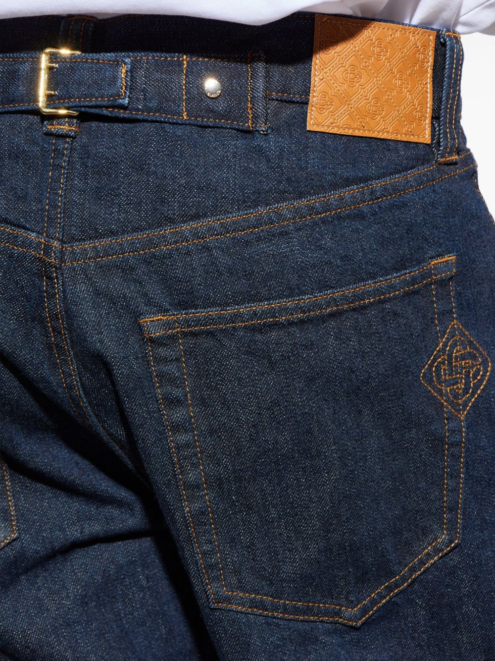 logo-patch jeans