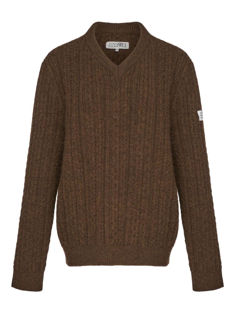 v-neck ribbed sweater