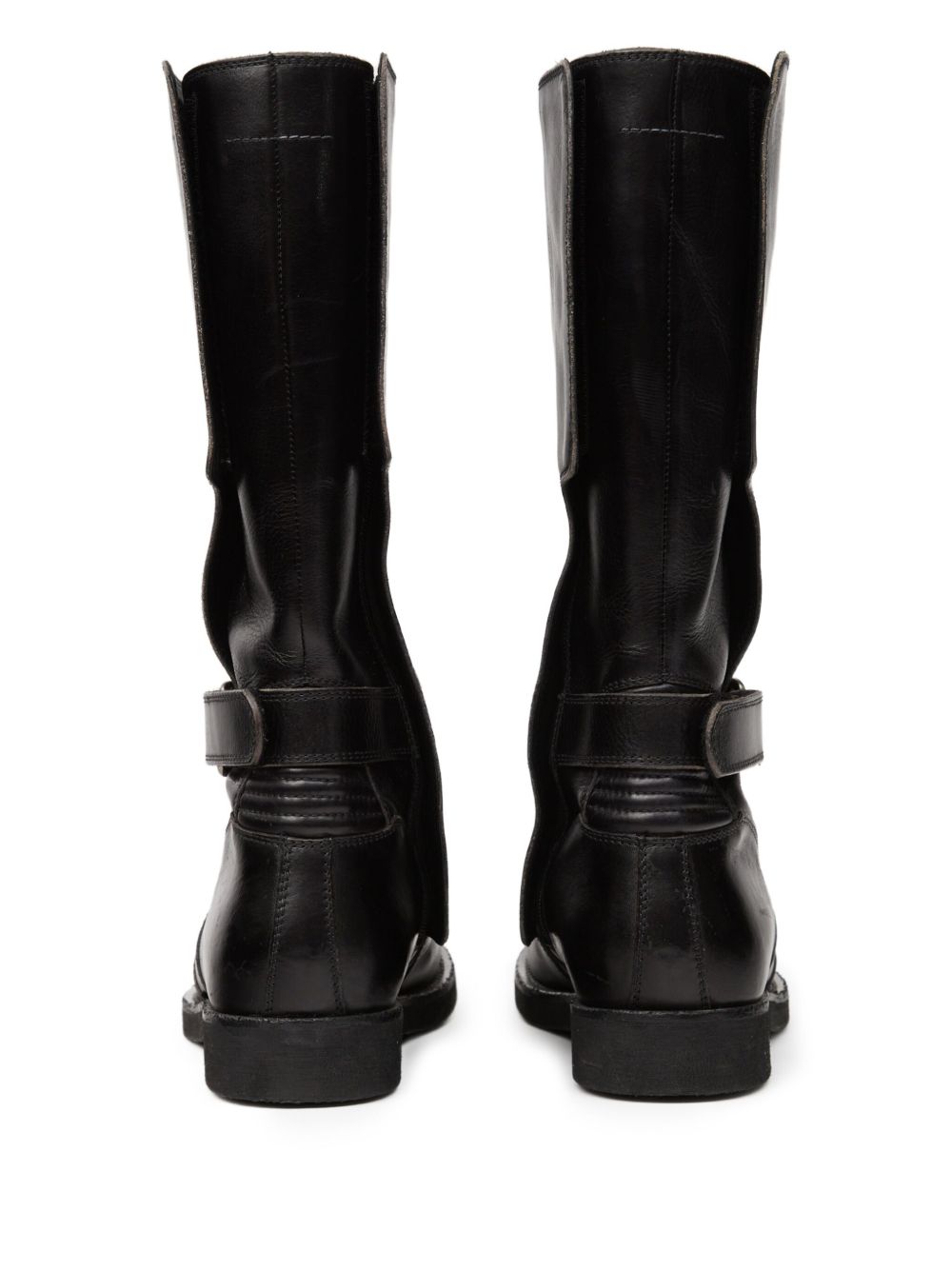 leather biker boots