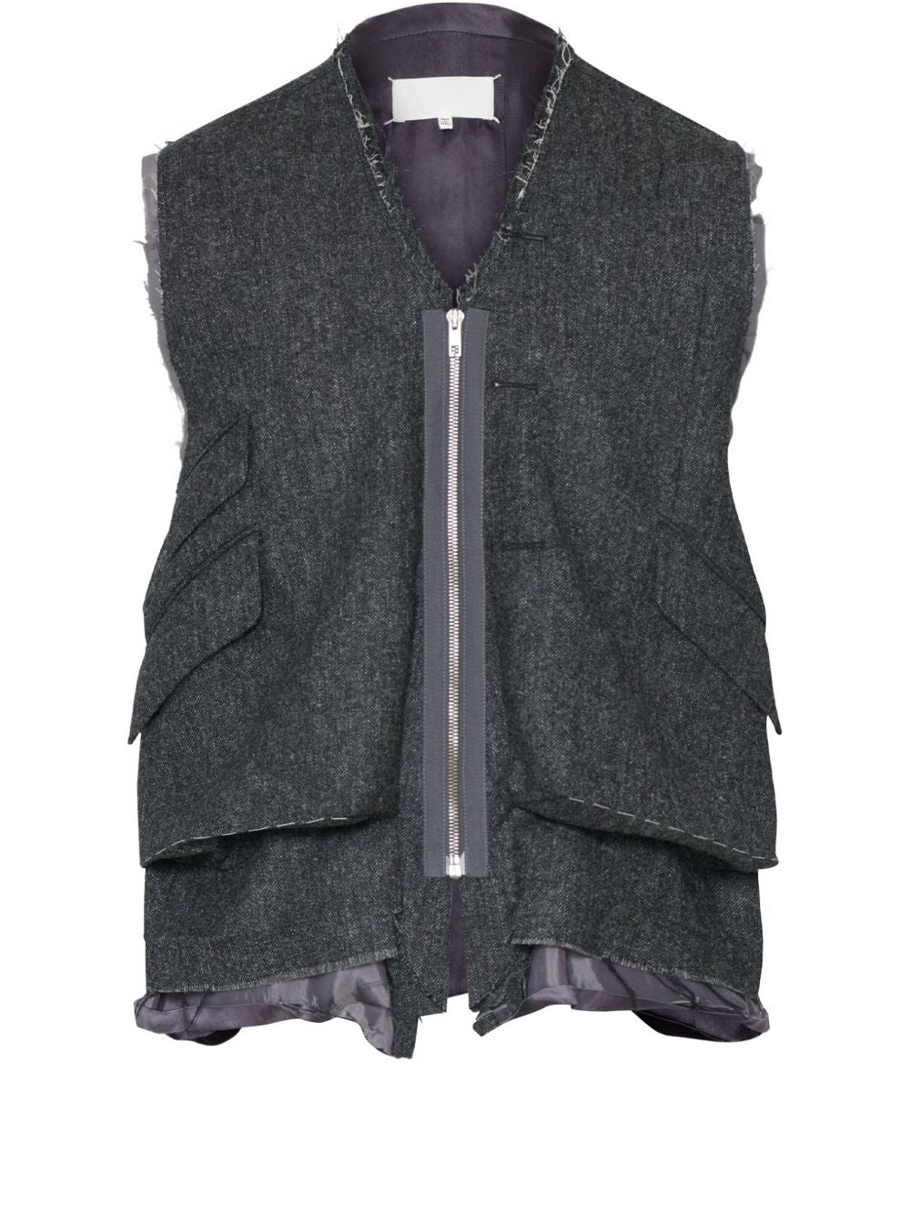 frayed pocket waistcoat