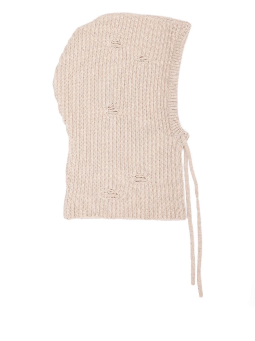 ribbed-knit balaclava