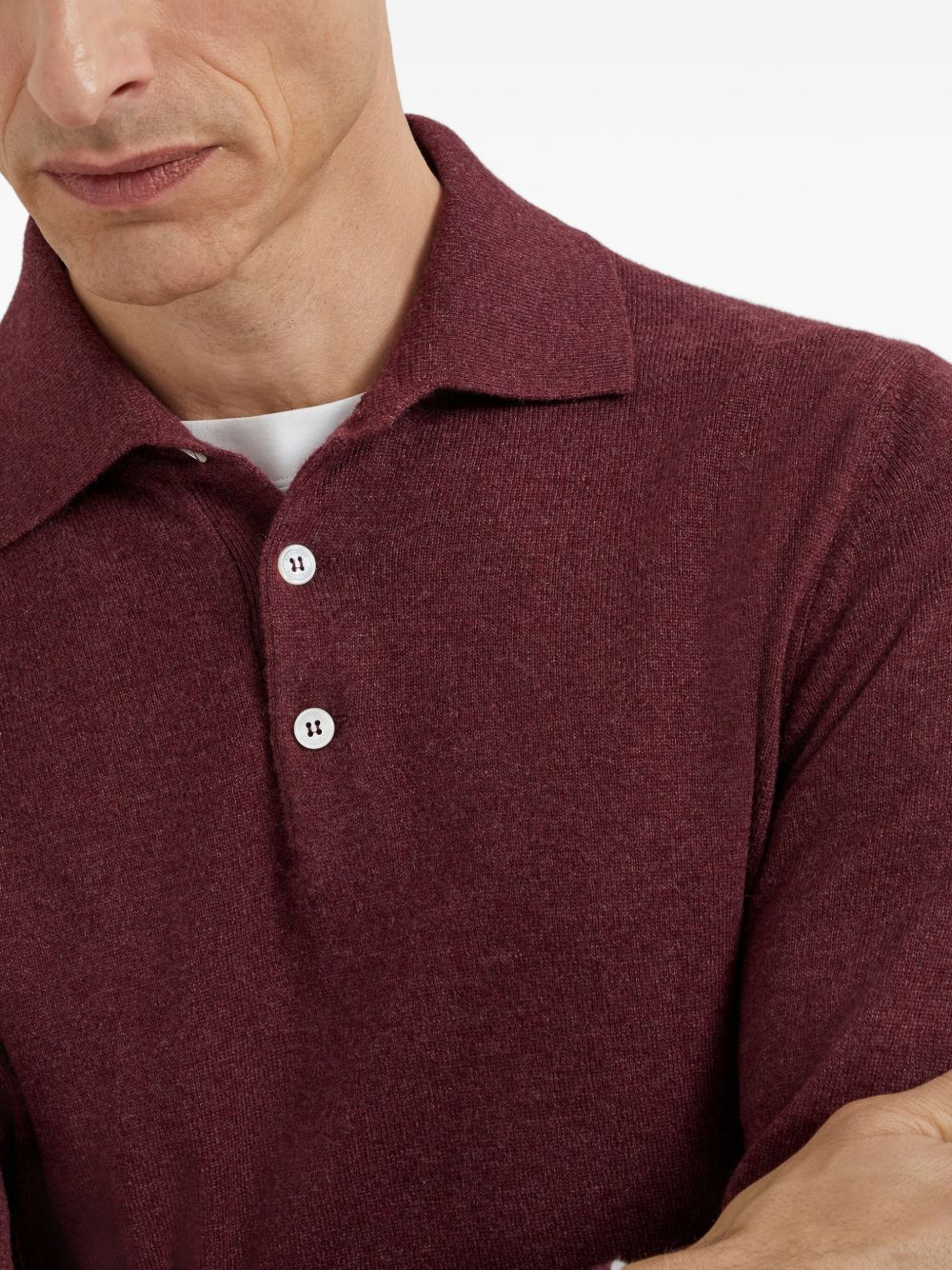 knitted polo shirt