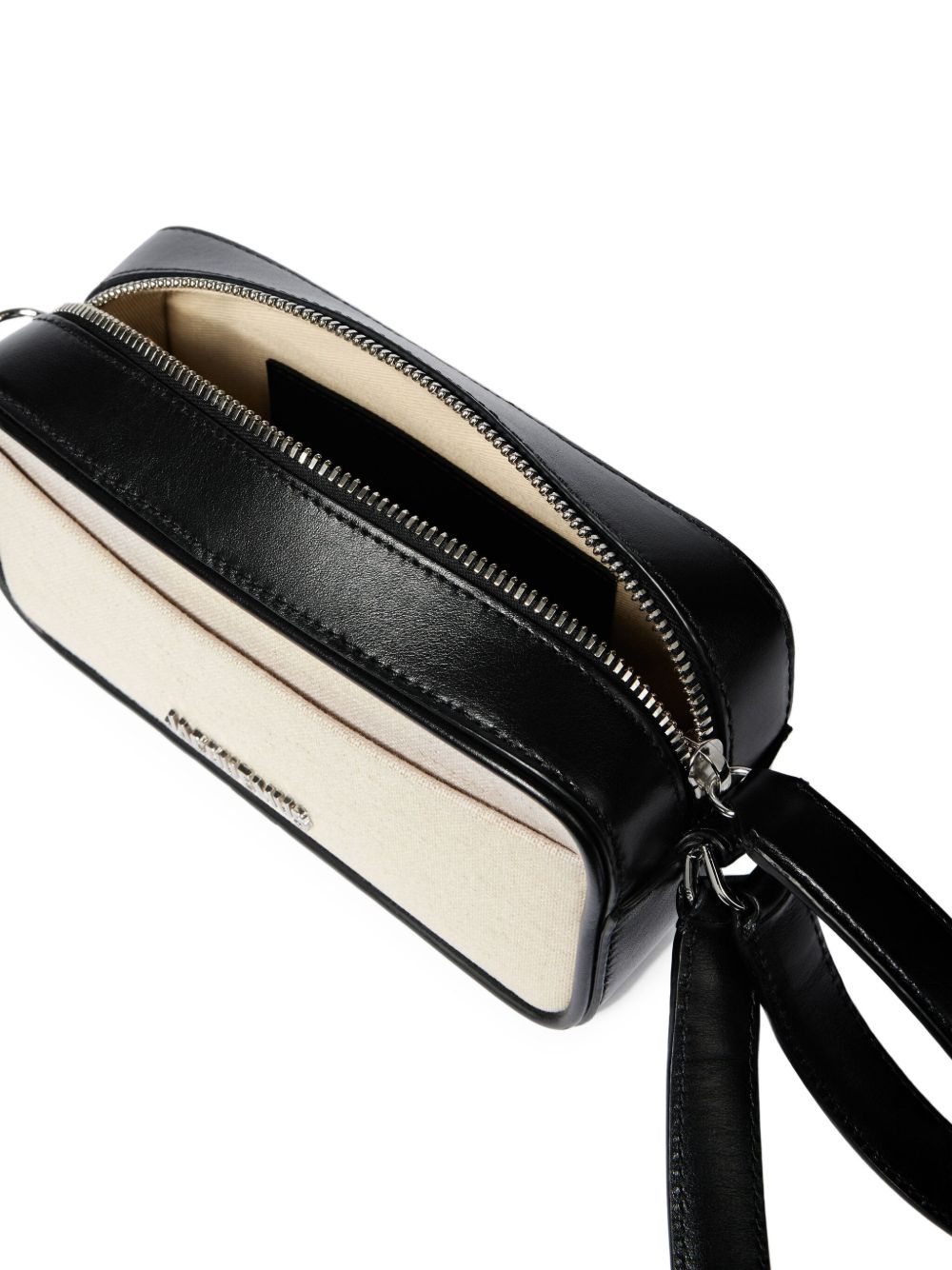 The Banetto leather-trimmed cross body bag