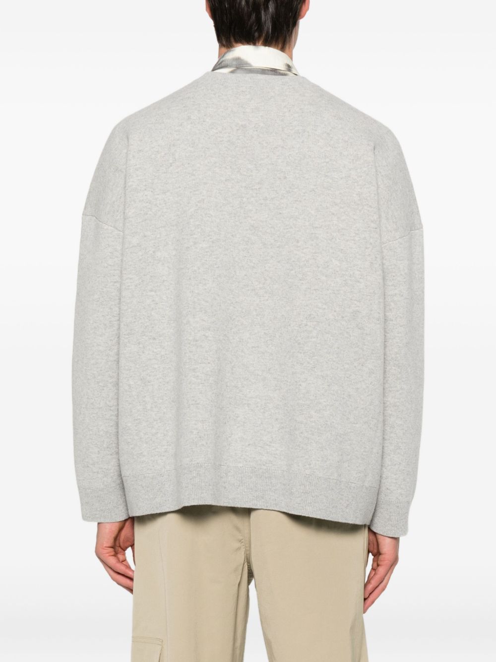 floral-embroidered sweater