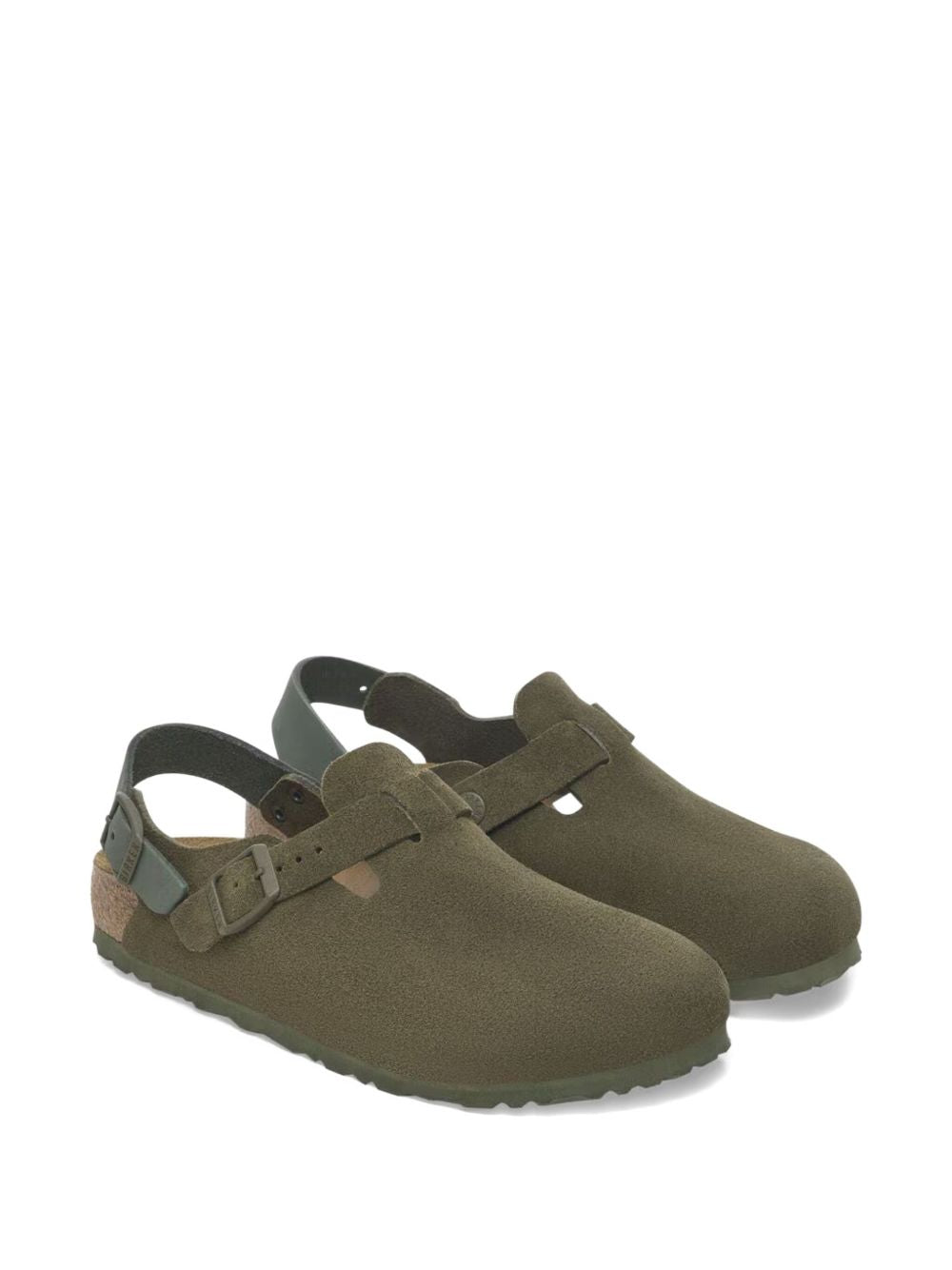 Tokio buckled backless clogs