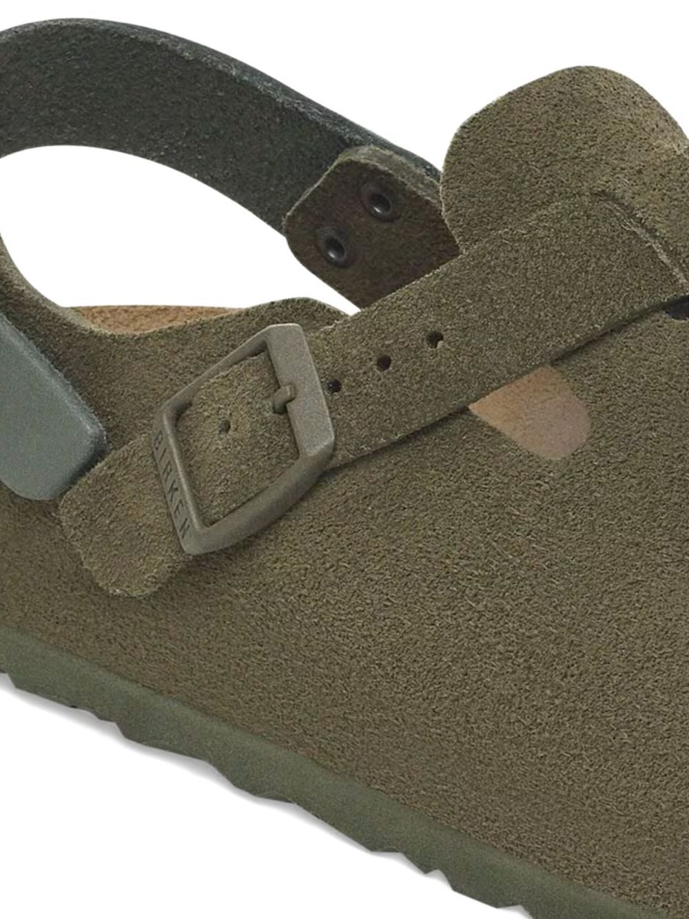 Tokio buckled backless clogs