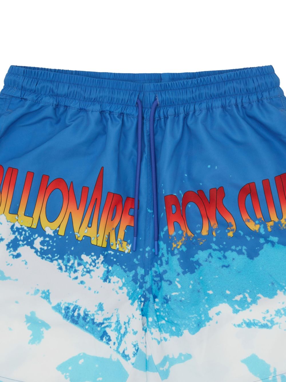 wave-print swim shorts